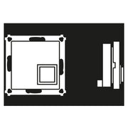 Jung - Behindertenelement für Installationsschalterprogramme Abstelltaster aws NRS AS 0834 AT WW ausgel.RUF abstellen