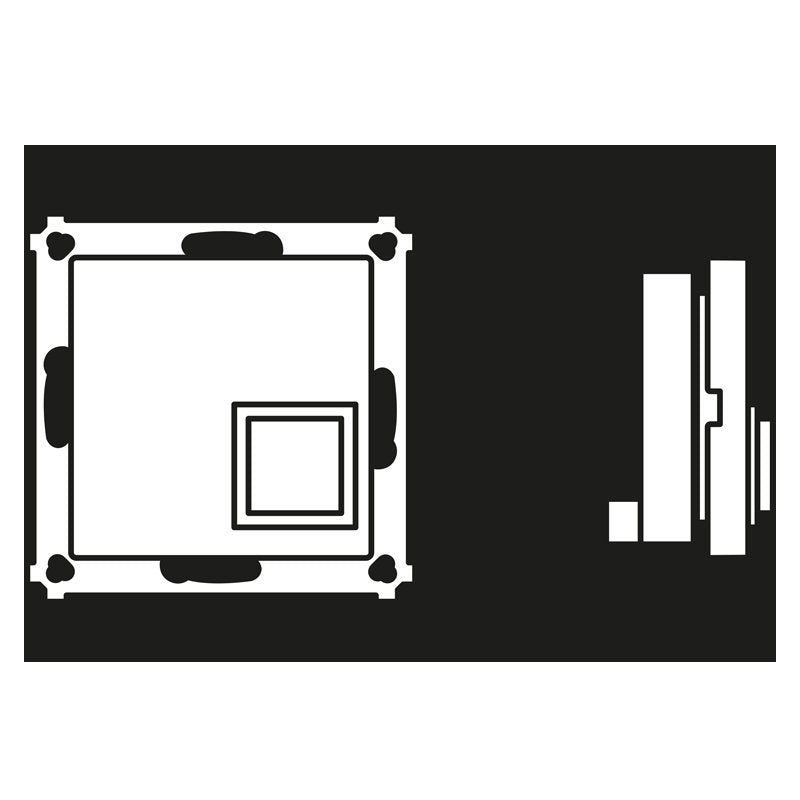 Jung - Behindertenelement für Installationsschalterprogramme Abstelltaster aws NRS AS 0834 AT WW ausgel.RUF abstellen