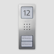 Siedle&Söhne - Zubehör/Ersatzteile für Türkommunikation Gehäuse-Oberteil CA 812-2/CA 850-2 E Edelstahl gebürstet