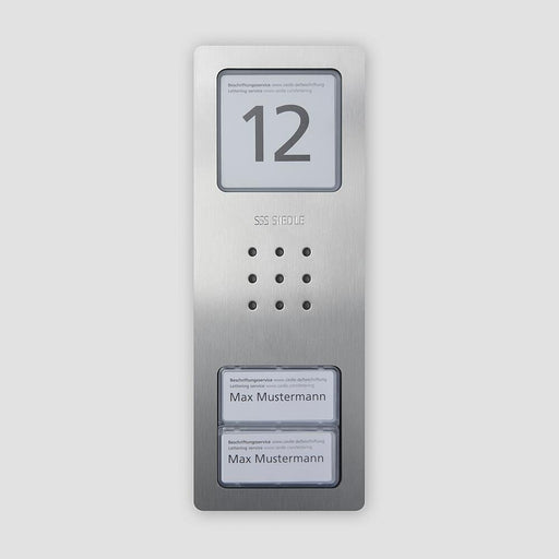 Siedle&Söhne - Zubehör/Ersatzteile für Türkommunikation Gehäuse-Oberteil CA 812-2/CA 850-2 E Edelstahl gebürstet