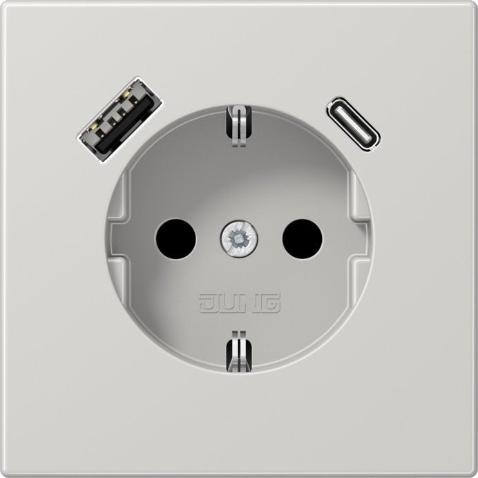 Jung - Steckdose SCHUKO Steckdose LS 1520-15 CA LG mit USB Typ AC