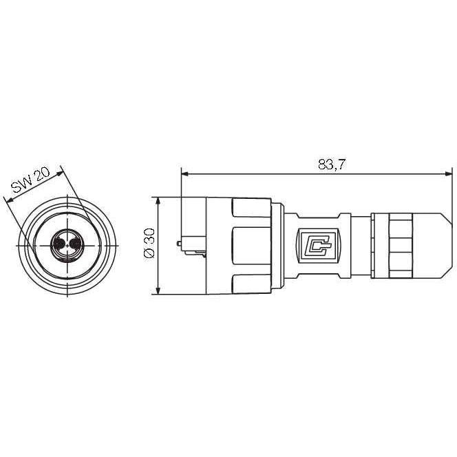 Weidmüller - LWL-Steckverbinder LWL LC Set Multimode IE-PS-V01M-2LC-MM LC Duplex MM − 10 Stück