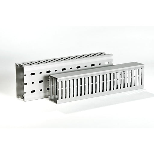 HellermannTyton - Verdrahtungskanal HTWD-DIN75X75PVCGY24 75x75mm, 2000mm, gr − 24 Meter