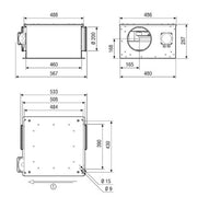 Maico - Ventilator für Rohreinbau Lüftungsbox ESR 20-3 EC DN 200