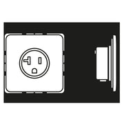 Jung - Steckdose US-Norm NEMA CD 521-20 20 A 125 V, weiß