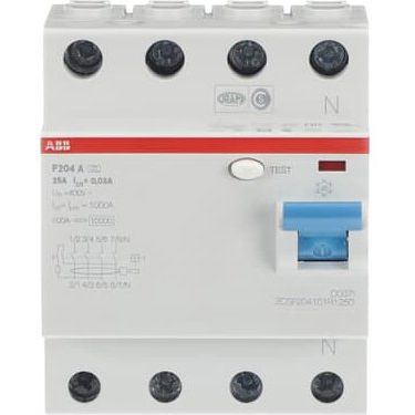 ABB Stotz S&J - Fehlerstrom-Schutzschalter FI-Schutzschalter F204A-25/0,03 pro M Compact