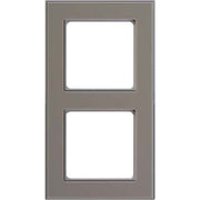 Peha - Abdeckrahmen Rahmen 2-fach D 20.672.242.702 Glaseffekt stein-alu
