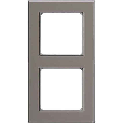 Peha - Abdeckrahmen Rahmen 2-fach D 20.672.242.702 Glaseffekt stein-alu