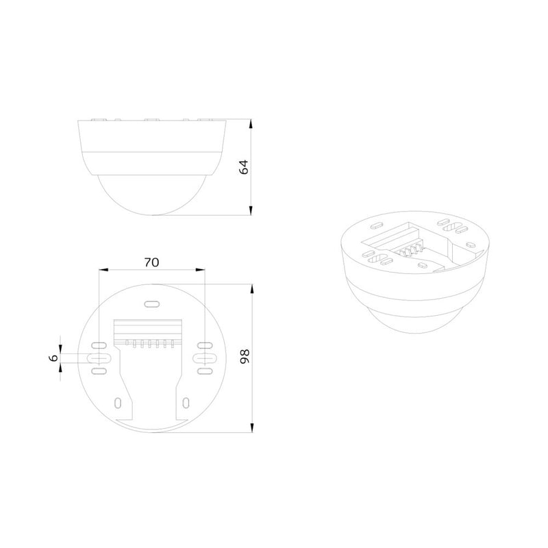 BEG Brück Electronic - Bewegungsmelder/Präsenzmelder komplett Präsenzmelder PD4-M-1C-GH-AP