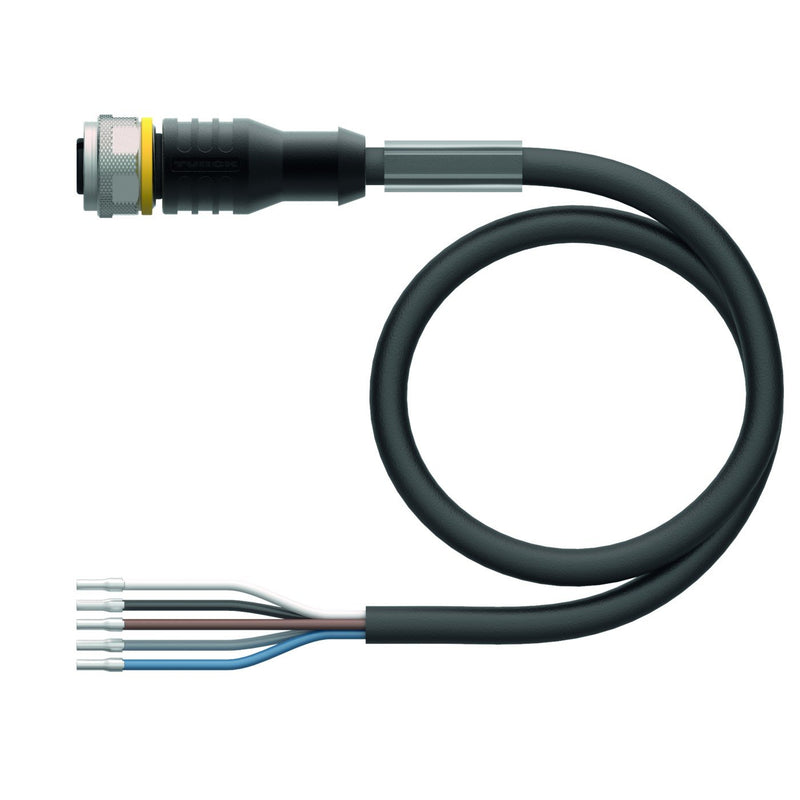 Turck - Konfektioniertes Sensor-Aktor-Kabel Aktuator-und Sensorleitung RKW4.5T-4/TEL M12 Bu, 5-polig, 4m