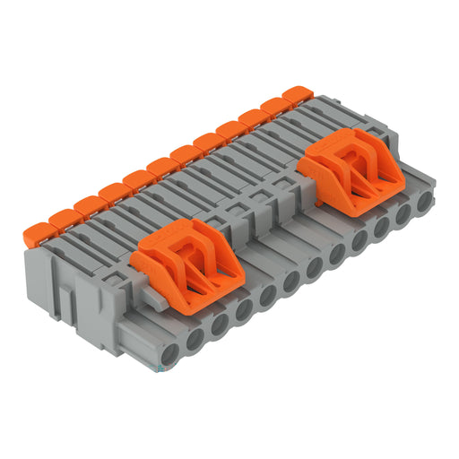 WAGO - Kabelsteckverbinder für Leiterplattensteckverbinder 1-Leiter-Federleiste 2231-1112/329-000 Push-in CAGECLAMP,gr − 25 Stück