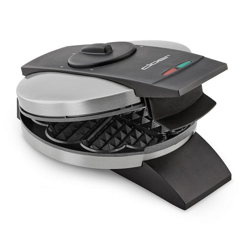 Cloer - Waffelautomat 1639SR eds/sw Backfl. 15,5cm