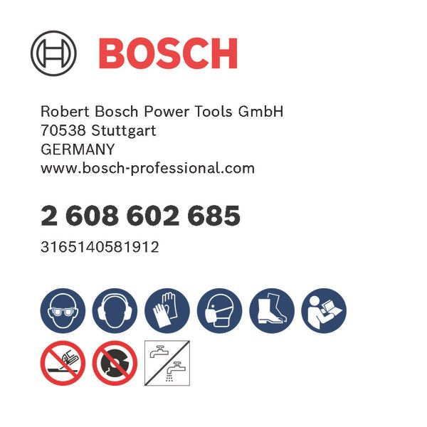 Bosch - Trenn-/Schleifscheibe Diamanttrennscheibe 2608602685 PRO Abrasive