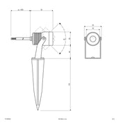 EVN Lichttechnik - Downlight/Strahler/Flutlicht Gartenspot PLC650502 3000K anth IP65