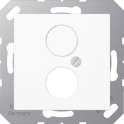Jung - Einsatz/Abdeckung für Kommunikationstechnik Abdeckung Lautspr. 1-fach A 562-1 BF WW alpinweiß