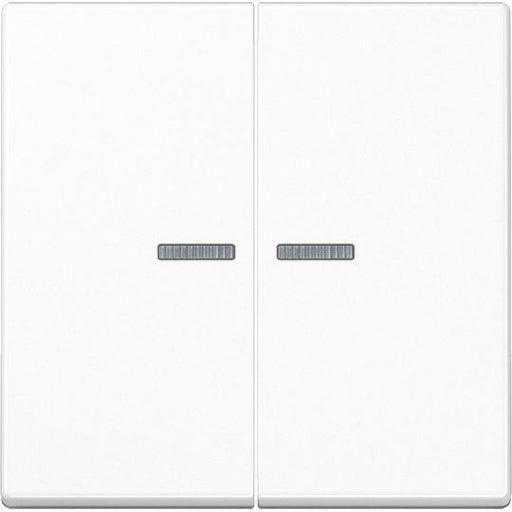Jung - Bussystem-Tastsensor KNX RF Taster 2fach A 10921 ST RF WW Duroplast, Serie A