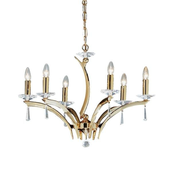 Brumberg Leuchten - Pendelleuchte Krone Stella 00850596 6Lp. E14/40W, gold