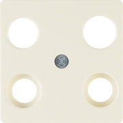 Berker - Einsatz/Abdeckung für Kommunikationstechnik Zentralplatte ws 148302 f.4Loch Antennendose