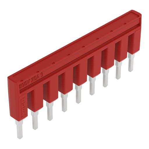 WAGO - Querverbinder/Brücker für Reihenklemme Kammbrücker 9-fach 2002-409/000-005 rot − 25 Stück