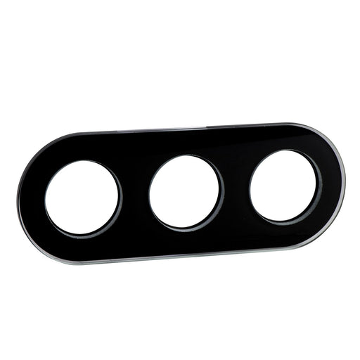 Elso - Abdeckrahmen Glasrahmen WDE011428 schwarz,3-fach − 1 Stück by Elso
