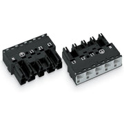 WAGO - Steckverbinder für steckbare Gebäudeinstallation Stecker 770-415 0,5-4mmq schwarz − 50 Stück