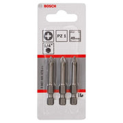 Bosch - Bit Schrauberbit Extra-Hart PZ 2607001575 1, 49 mm, 3er-Pack