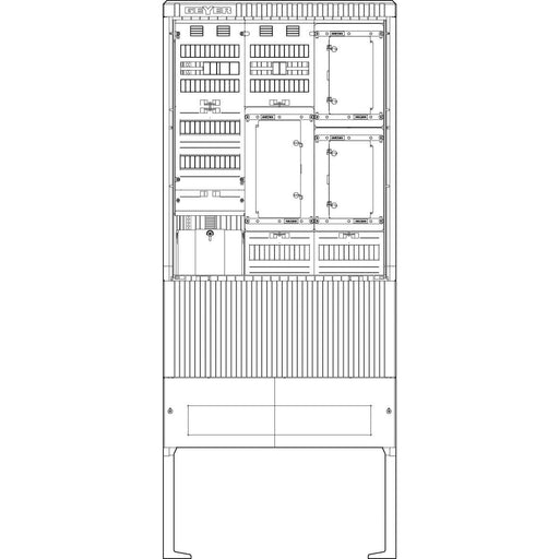 ABN - Zähler-Komplettschrank Zähleranschlusssäule SZ207ZA3503 3 ZP APZ 5pol