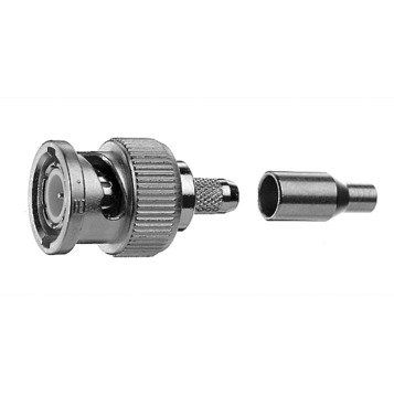 Telegärtner - Koax-Steckverbinder BNC Kabelstecker 100023312 cr/cr f.RG 316 (G7) − 5 Stück