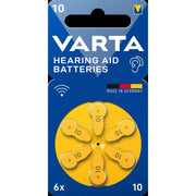 Varta Cons.Varta - Batterie Hörgerätebatterie VARTAHearAidB10Bli6 Batteries 10