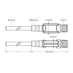 Turck - Temperaturmessumformer Temperaturerfassung TTM-206A #9910670 m. Stromausgang