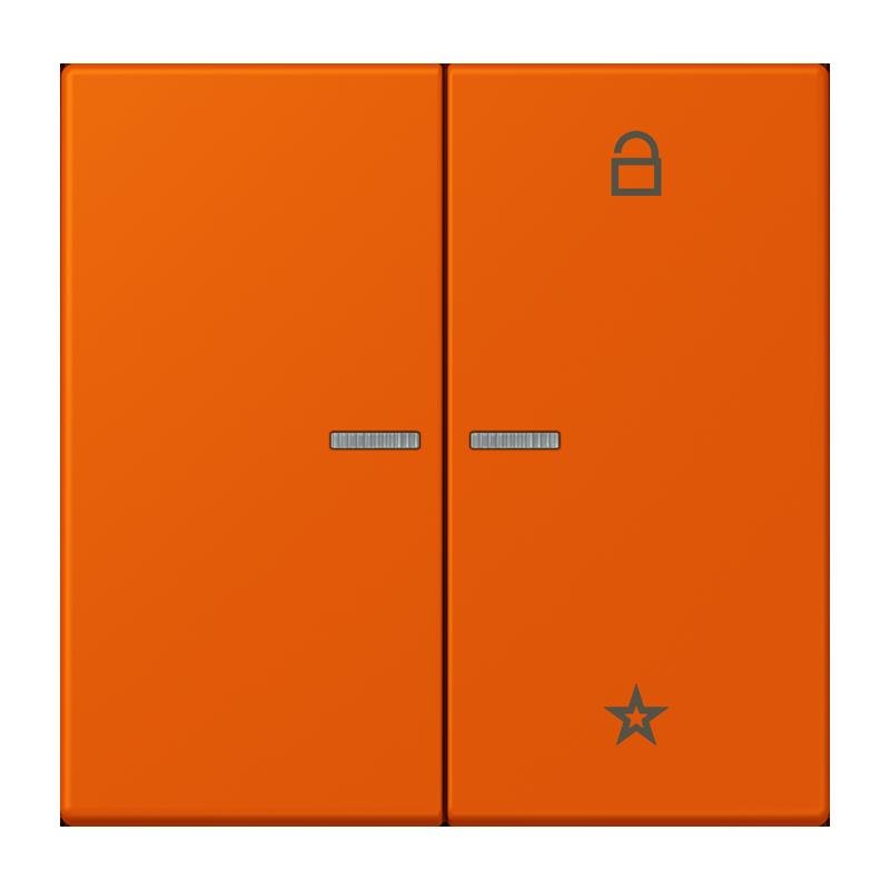 Jung - Bedienelement intelligent eNet Taster Universal 1f. FM LC 1701 260 orange vif (4320S)