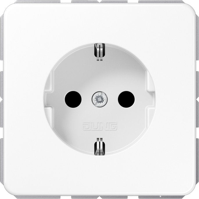 Jung - Steckdose SCHUKO Steckdose CD 1521 BF WW 16 A 250 V,alpinweiß
