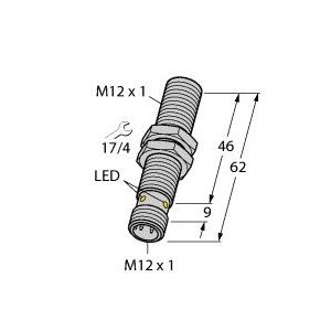 Turck - Magnetischer Näherungsschalter Magnetfeld-Sensor BIM-EM12E-AP4X-H1141 10-65V DC