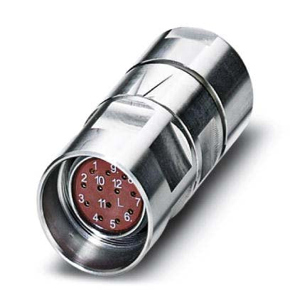 Phoenix Contact - Rundsteckverbinder, feldkonfektionierbar (Industriesteckverbinder) Kabelsteckverbinder RF-12S2N8A8VDU − 20 Stück