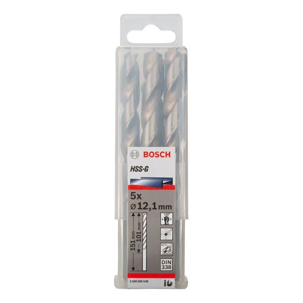 Bosch - Bohrer PRO Metal HSS-G 2608585538 Spiralbohrer 12,1 x
