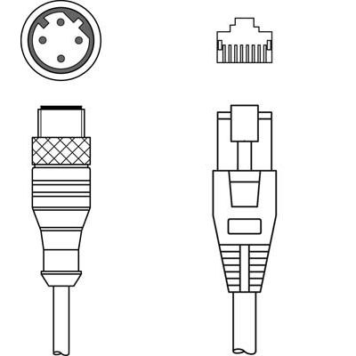 Leuze - Konfektioniertes Sensor-Aktor-Kabel Verbindungsleitung KSS ET-M12-#50130632