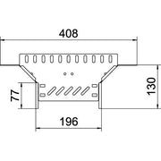 OBO Bettermann - Anbau-Abzweigstück für Kabelrinne Anbau-Abzweigstück RAA 620 A2 Kabelrinne 60x200