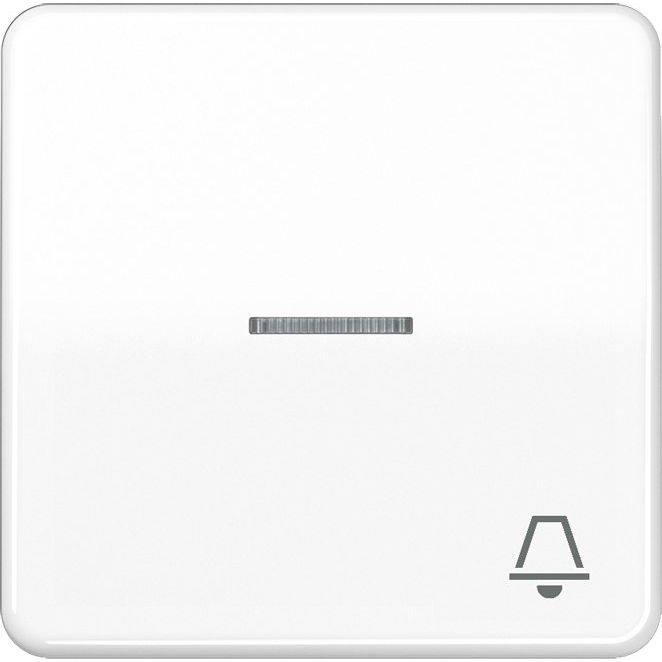 Jung - Abdeckung/Bedienelement für Installationsschalterprogramme Wippe Symbol KLINGEL aws CD 590 KO5K WW für beleuchtb.Taster