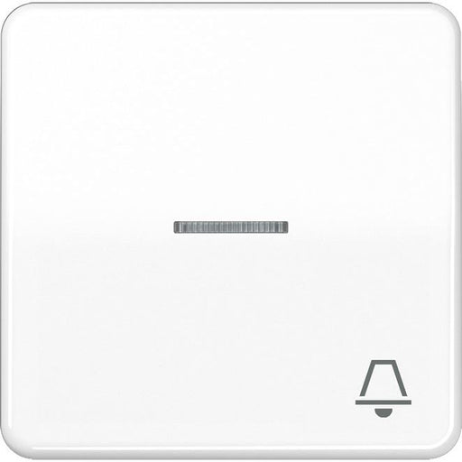 Jung - Abdeckung/Bedienelement für Installationsschalterprogramme Wippe Symbol KLINGEL aws CD 590 KO5K WW für beleuchtb.Taster