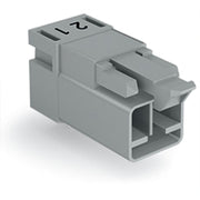 WAGO - Leiterplattensteckverbinder Stecker für Leiterplatten 890-852/011-000 2-polig,grau − 100 Stück