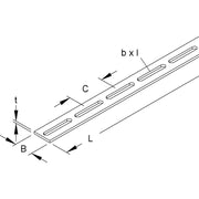 Niedax - Montageband Schlitzbandeisen S 40 X 8/3 − 3 Meter