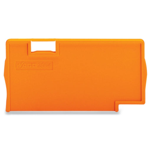 WAGO - Abschluss- und Zwischenplatte für Reihenklemme Trennplatte 2004-1394 orange − 25 Stück