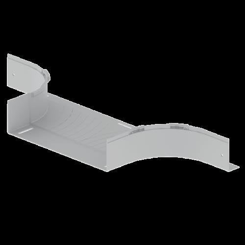 Unex - T-Stück für Kabelrinne T-Abzweiger grau 66448-48 100x400 U48X RAL7038