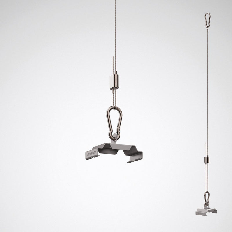 Trilux - Mechanisches Zubehör/Ersatzteile für Leuchten Seilabhängung A01DSXK/5000 078 03 silber