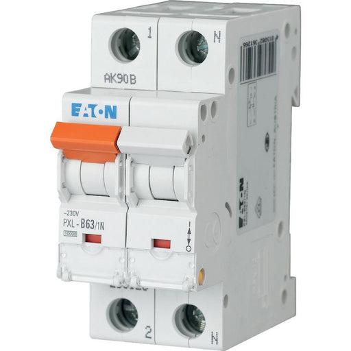 Eaton - Leitungsschutzschalter LS-Schalter m.Beschrift. PXL-C63/1N C 63A, 1p+N