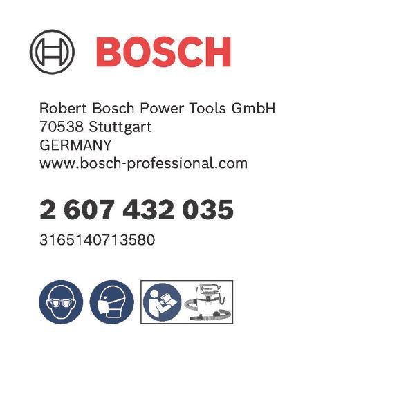 Bosch - Zubehör/Ersatzteile für Bodenpflege Papierfilterbeutel für GAS 2607432035 35 L AFC GL SFC+ GAS