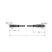 Turck - Konfektioniertes Sensor-Aktor-Kabel Aktuator- u. Sensorleitung PKG4M-6-PSG4M/TXG PUR