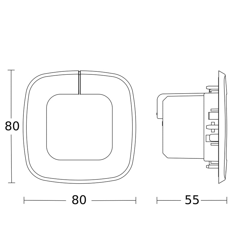 Steinel - Bussystem-Bewegungsmelder Präsenzmelder IR Quat SLIM 057510 XS-E DALI2 IPD WS DE