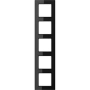 Jung - Abdeckrahmen Rahmen 5-fach AC 585 BF SW schwarz