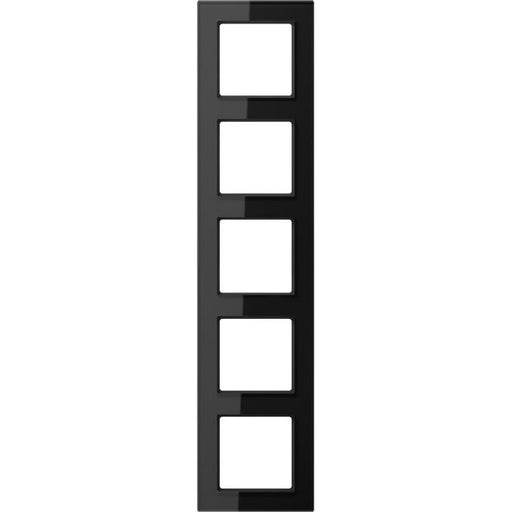 Jung - Abdeckrahmen Rahmen 5-fach AC 585 BF SW schwarz
